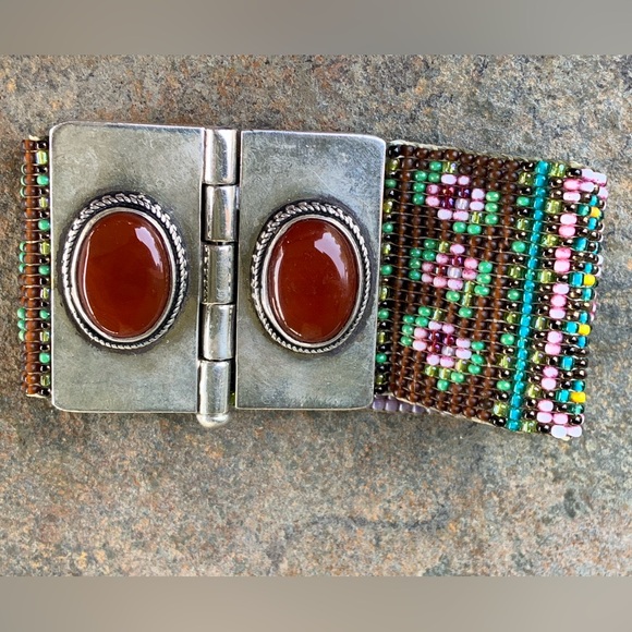 Chili Rose Beadz Beautiful Handmade Jenna Rose Bead & Sterling Silver Bracelet - Picture 9 of 11